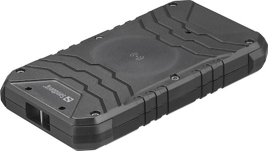 Sandberg Survivor Power Bank 10000mAh 20W με Θύρα USB-A και Θύρα USB-C Power Delivery Μαύρο