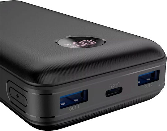 Canyon PB-2002 Ηλιακό Power Bank 20000mAh 18W Power Delivery / Quick Charge Μαύρο