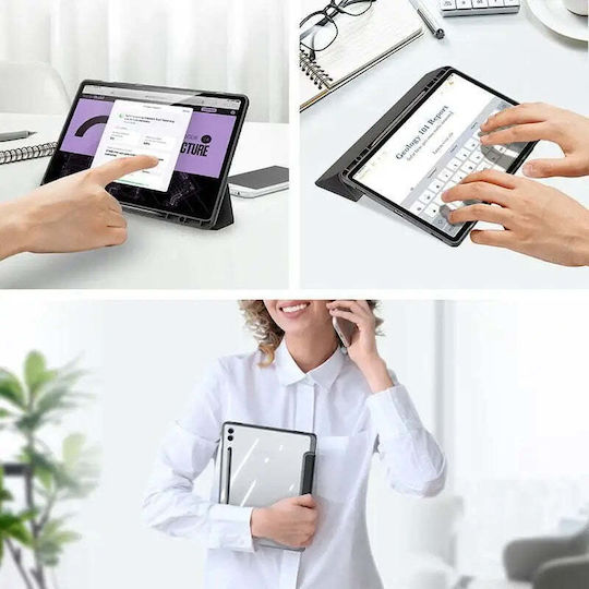 Dux Ducis Toby Flip Cover Μαύρη (Samsung Galaxy Tab S9 FE)