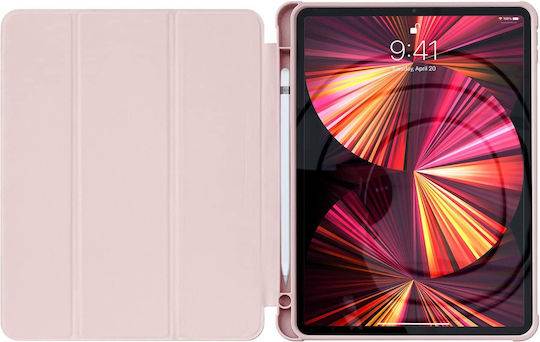 Hurtel Умен Флип Капак Розов (iPad Pro 2021 12.9")