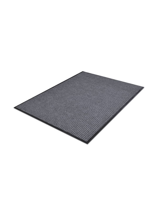 vidaXL Fußmatten Teppich mit rutschfester Unterlage Gray 60x90cm 4Stück