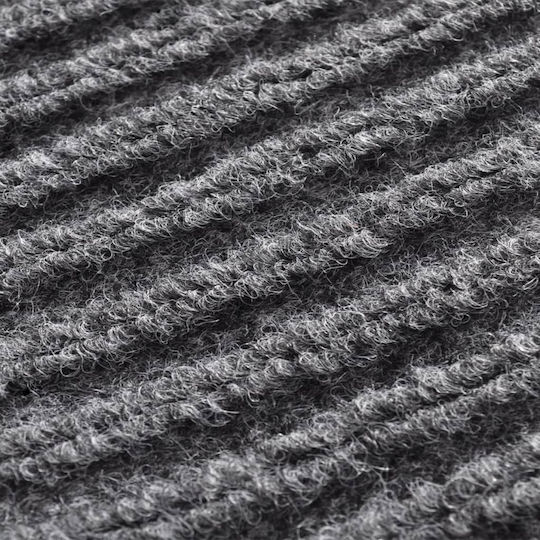 vidaXL Fußmatten Teppich mit rutschfester Unterlage Gray 60x90cm 2Stück