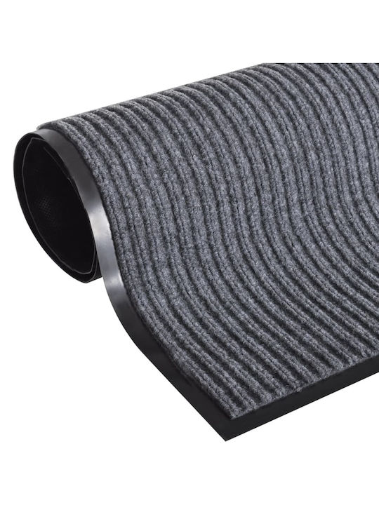 vidaXL Entrance Mats Carpet with Anti-slip Backing Gray 60x90cm 2pcs