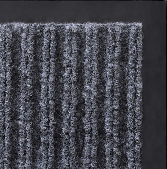 vidaXL Fußmatten Teppich mit rutschfester Unterlage Gray 60x90cm 2Stück