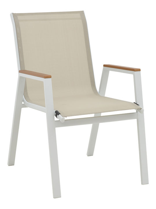 Kliton Azelie Dining Room Set for Small Outdoor Spaces 3 Pieces White
