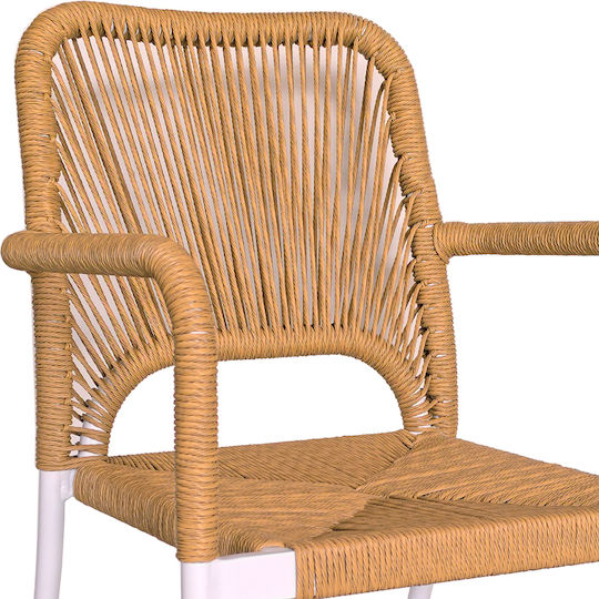 Kloton Norture 3-Teile Weißes Garten- und Outdoor-Möbelset Für kleinen Balkon