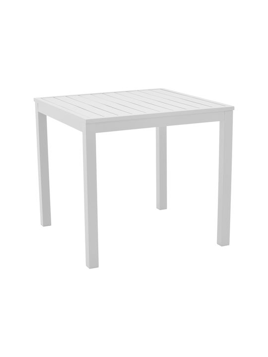 Kliton Dining Room Set for Small Outdoor Spaces Raven 3 Pieces White