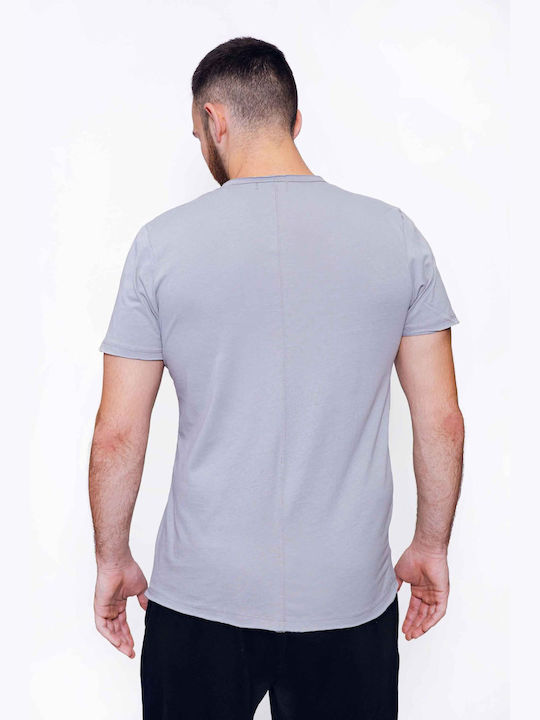 Bigbong Men's Short Sleeve T-shirt Light Grey