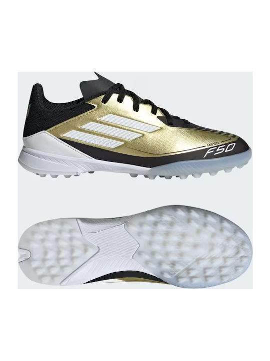 F50 League Kids Turf Soccer Shoes Gold
