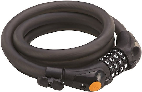 Prophete Bicycle Cable Lock with Combination Black