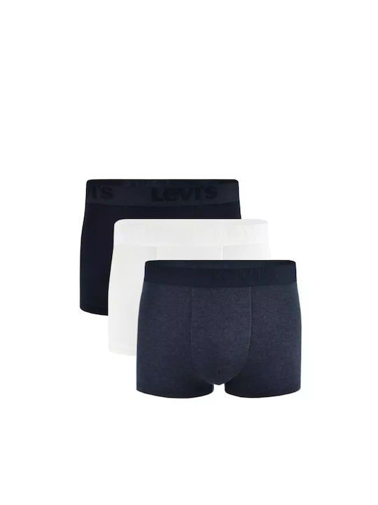 Levi's Herren Boxershorts Blue / White 3Packung