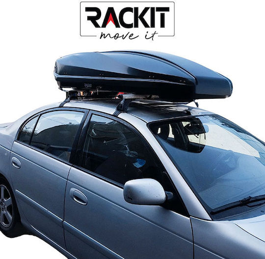 Auto Gs Car Roof Box with Double Opening and 480lt Capacity Black