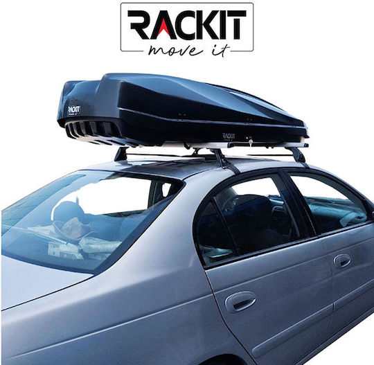 Auto Gs Car Roof Box with Double Opening and 480lt Capacity Black