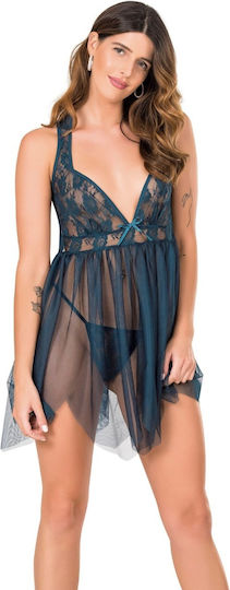 Moongirl 290 Set Babydoll Sexy Samina Petrol Blue