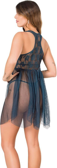 Moongirl 290 Set Babydoll Sexy Samina Petrol Blue