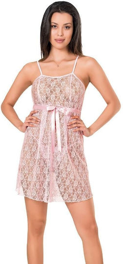 Moongirl Spencer 302 Set Babydoll Sexy Set Babydoll & String Pink