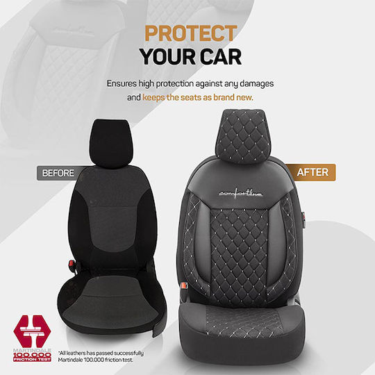 Auto Gs Front Mats Universal 2pcs Black