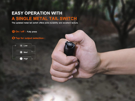 Fenix Φακός LED IP68 με Μέγιστη Φωτεινότητα 200lm