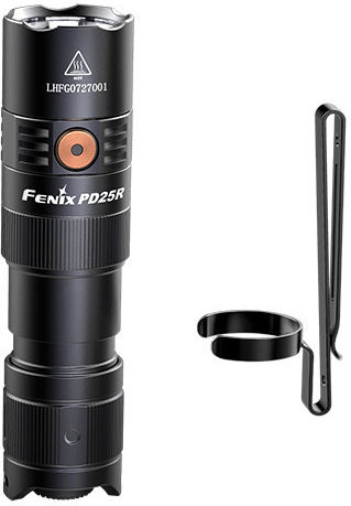 Fenix Wiederaufladbar Taschenlampe LED IP68 mit maximaler Helligkeit 800lm Schwarz