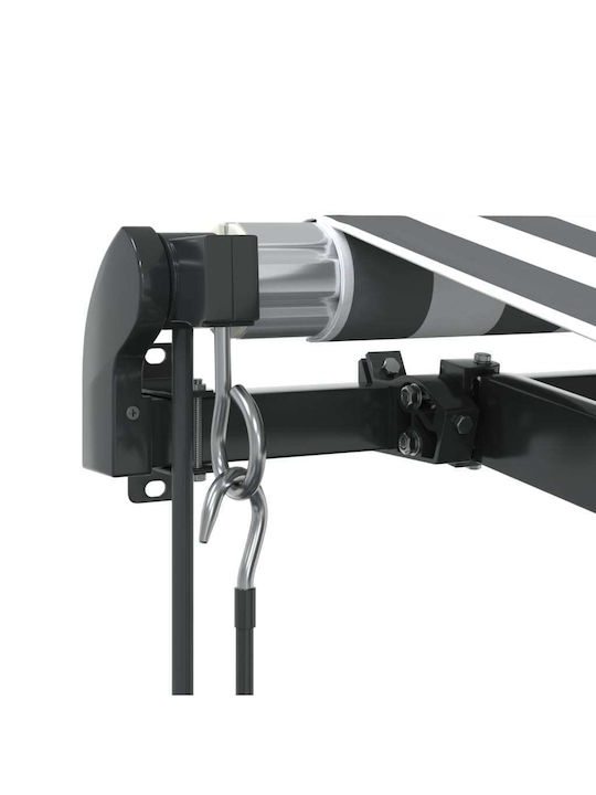 vidaXL Zelt Terrasse mit LEDs & Wind Sensor Gray 3x2.5m