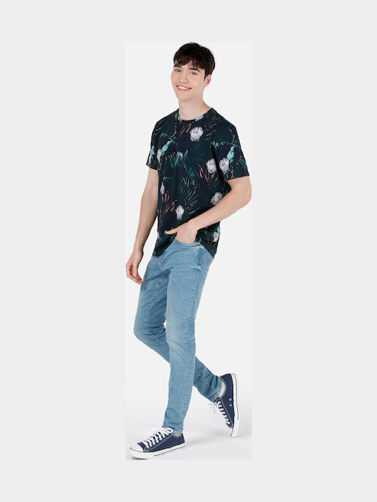 Herren Jeanshosen mit Schlank Schmal Anwendung Blau