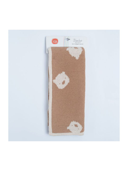 Cool Club Blanket Cot Brown with Animal Brown Beige