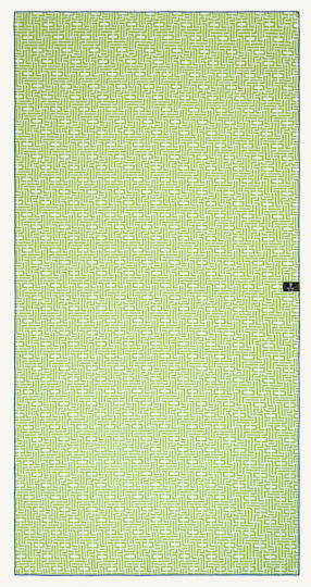 Feel & Touch Mikrofasertuch Körper Doppelseitig mit Etui Grüne 180x90cm