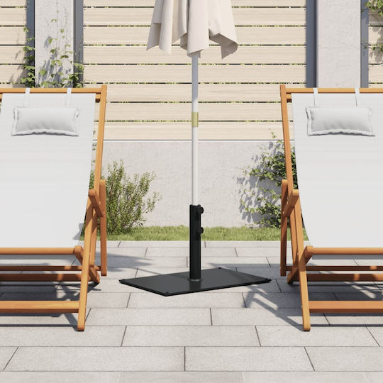 Vidaxl Umbrella Stand Pole Ø32 38 48 mm 15 kg Rectangular Grey