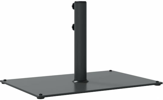 Vidaxl Umbrella Stand Pole Ø32 38 48 mm 15 kg Rectangular Grey