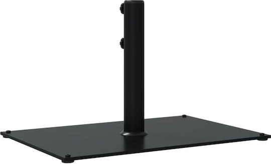 Vidaxl Umbrella Stand Base Ø32 38 48 mm 15 kg Rectangular Black