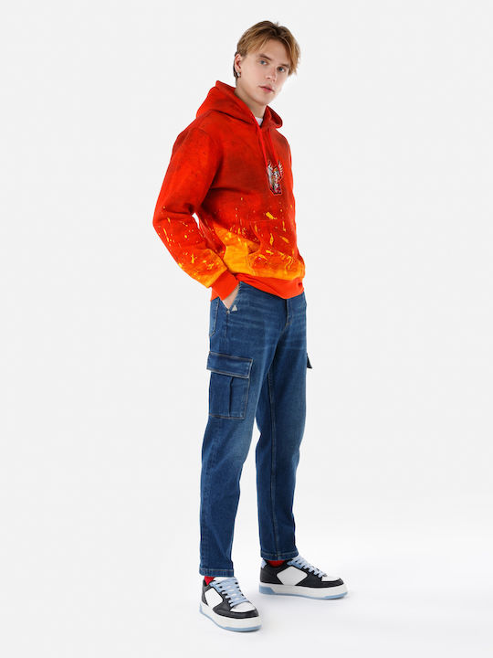 Pantaloni Jeans pentru Bărbați Cargo Blue