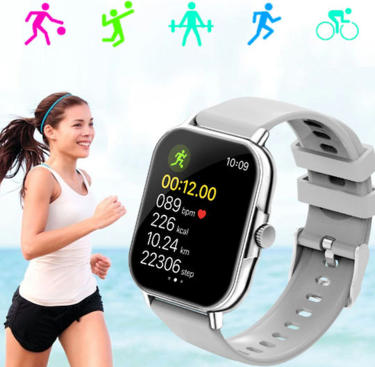 BeFIT Smartwatch με Παλμογράφο (Μπεζ)