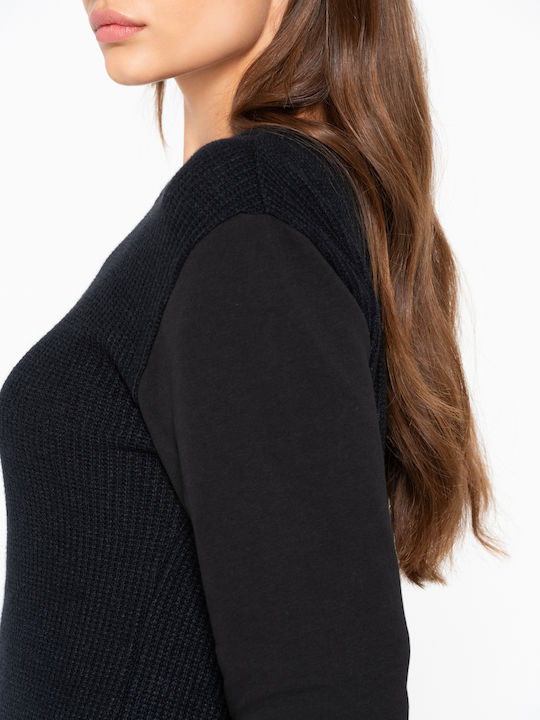 Luna Women's Long Sleeve Sweater Black
