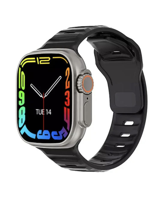 BeFIT MicroT Ultra Series 68+ Smartwatch με Παλμογράφο (Μαύρο)