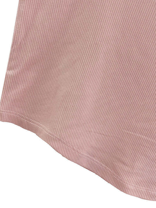Ustyle Women's Blouse Cotton Sleeveless Pink