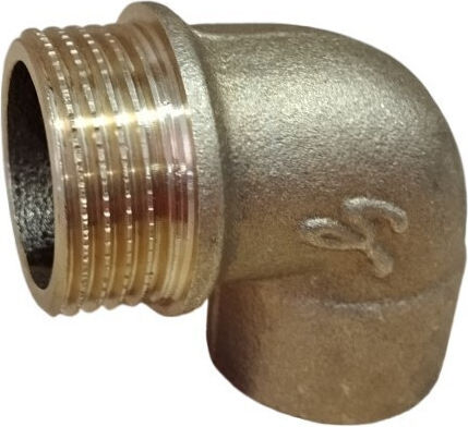 kcherouvim Γωνία Σωλήνα Ορειχάλκινη Αρσενικό 15mm 0204.1501