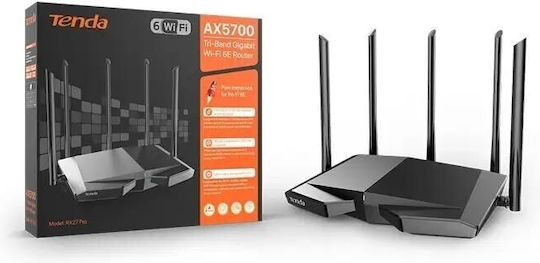 Tenda RX27 Pro Ασύρματο Router με 3 Θύρες Gigabit
