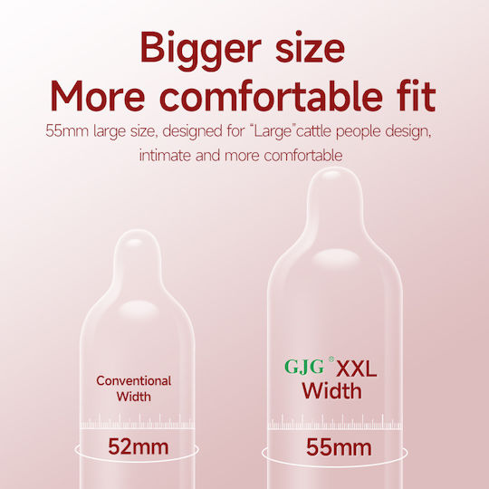 Condoms 3pcs For Large Sizes Thin For Natural Feeling Natural