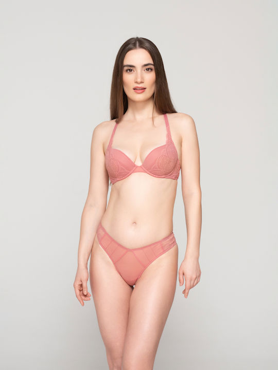 Luna Push Up Bra Pink