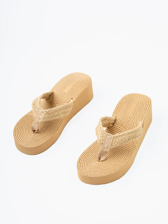 Beige Knitted Sandals