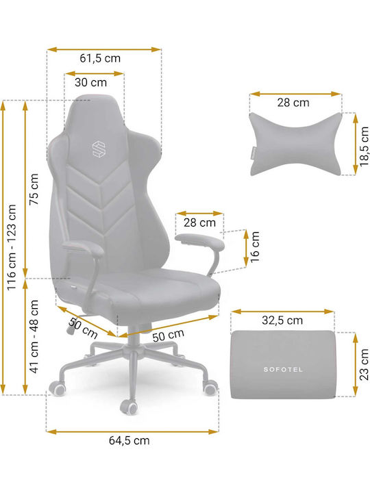 Sofotel DAC-NOP-10010654 Δερματίνης Μαύρη