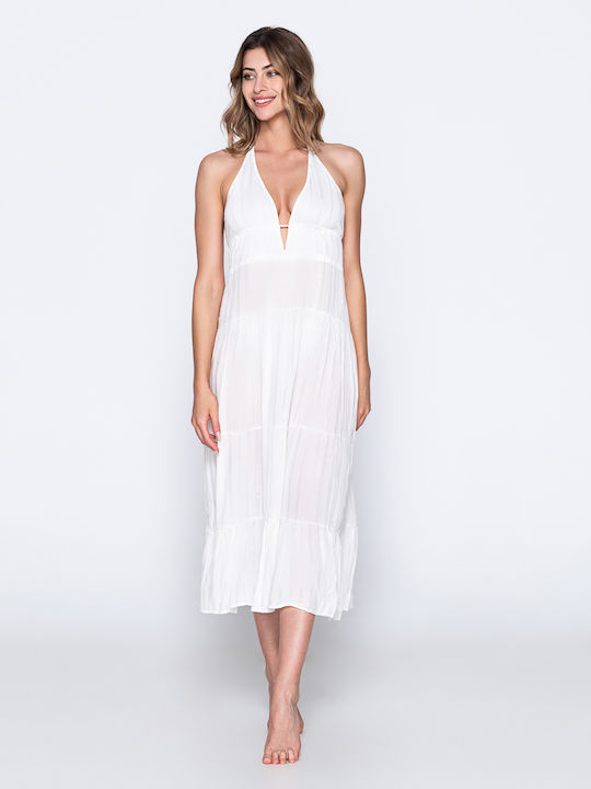 Luna Women's Maxi Dress Beachwear Ivory Coast