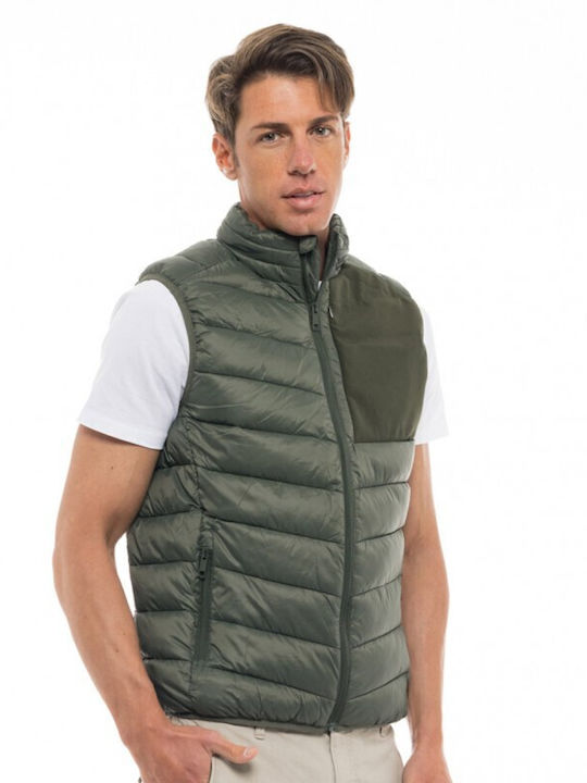 Splendid Men's Sleeveless Jacket Green