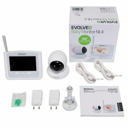 Evolveo Ενδοεπικοινωνία Μωρού με Αμφίδρομη Επικοινωνία & Νανουρίσματα