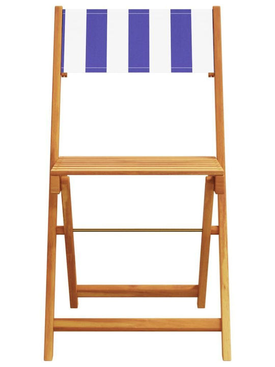 Garten- und Outdoor-Möbelsets für kleinen Raum 3 Stück Blau/Weiß