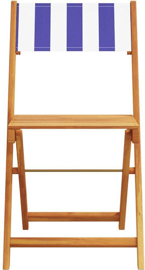 Garten- und Outdoor-Möbelsets für kleinen Raum 3 Stück Blau/Weiß