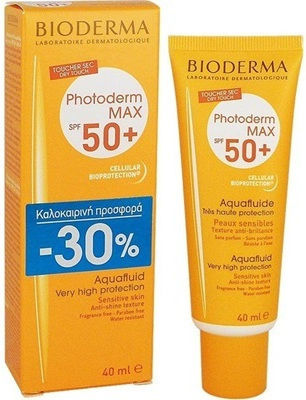 Bioderma Photoderm Max Aquafluid Αντηλιακή Κρέμα Προσώπου SPF50 40ml