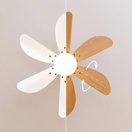 Cecotec EnergySilence Aero 360 Ανεμιστήρας Οροφής 91.5cm με Φως Black&Wood