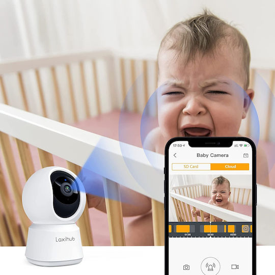 Laxihub P2 IP Κάμερα Παρακολούθησης Wi-Fi Full HD 1080p με Αμφίδρομη Επικοινωνία