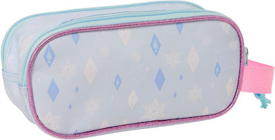 Frozen District Fabric Lilac Pencil Case with 2 Compartments